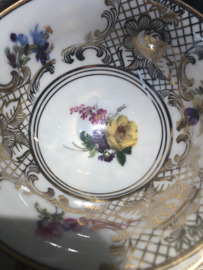 Vintage theetrio goudraster-bloem Mitterteich Bavaria