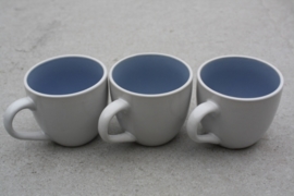 mokken blauw met wit