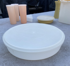 Vintage Tupperware retro vlaaidoos / taartdoos