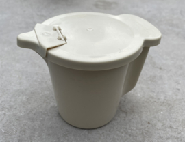 Vintage Tupperware Melkkannetje crème beige