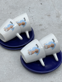 Set Nivea kopjes wit blauw