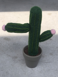 Potje met stoffen cactus