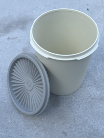 Tupperware opbergtrommel beige zonnedeksel