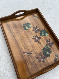 Vintage dienblad hout