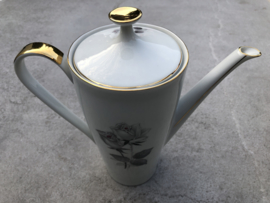 Koffiepot Kronester bavaria bloem grijs goud