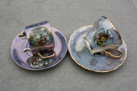 Set van 2 brocante kopjes