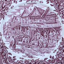 Engels bord Oud roze Royal Tudor Ware