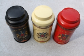 Set vintage engelse theeblikjes Jacksons of Piccadilly