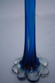 Smalle blauwe vaas