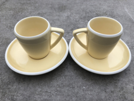 Espressokopjes zachtgeel