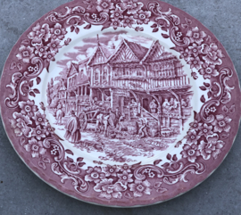 Engels bord Oud roze Royal Tudor Ware