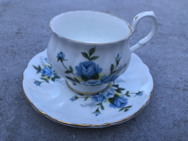 Koffiekopje  blauwe bloem Royal Windsor England