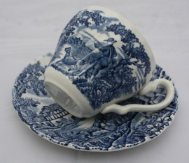 Koffiekopje blauw "The Hunter by Myott"