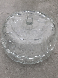 Snoep- of bonbonsschaaltje bewerkt glas