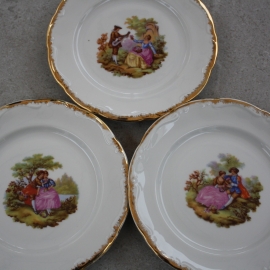 Brocante gebaksbordjes Kronester Bavaria