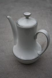 Koffiepot wit-zilver Winterling