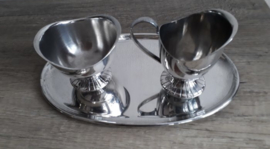 Tinnen Art Deco Creamset Douwe Egberts/Herbert Hooikaas