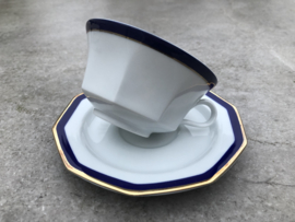 Chique theekopje blauw-goud Winterling