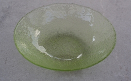 Grote schaal groen glas ribbels