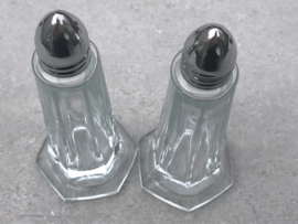 Peper en zoutstel glas