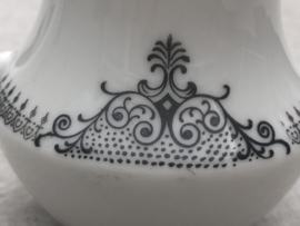 Melkkannetje Winterling Schwarzenbach wit- zilver