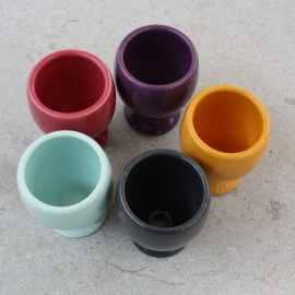 Set gekleurde eierdopjes