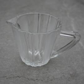 Melkkannetje glas mat/helder