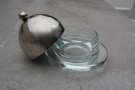 Botervlootje glas-rvs
