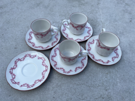 4 kopjes Winterling Bordeaux rood