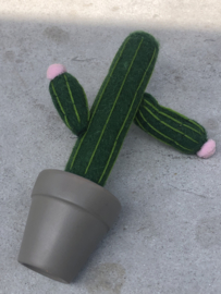 Potje met stoffen cactus