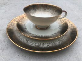 Vintage thee trio Winterling zwart-goud