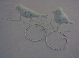 Servetringen wit vogel