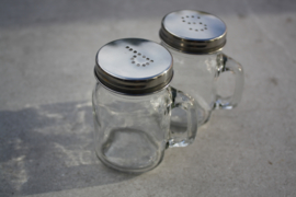 Peper- en zoutstel vintage glas