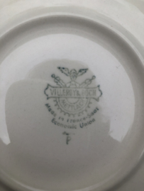 Vintage kopjes Villeroy & Boch Mettlach zalm-bruin
