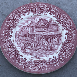 Engels bord Oud roze Royal Tudor Ware