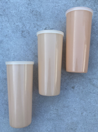 Set of 3 vintage Tupperware 7 ounce bell Tumblers