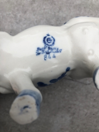 Grote melkkan koe “Delfts blauw” genummerd