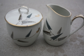 Japans suikerpotje en melkkannetje "Joy" RC Noritake