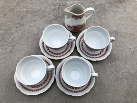 Onderdelen servies Kahla bruin