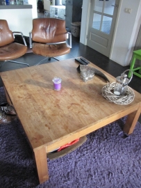 Teak square coffee table