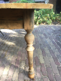 Brocante houten grote tafel