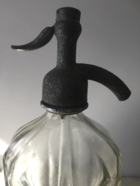 Antieke spuitfles helder glas