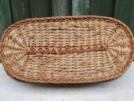 Brocante oval wicker basket