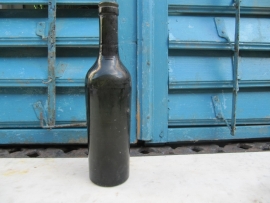 Antieke groene fles