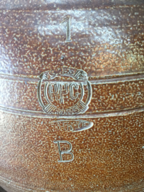 Antieke Franse grote aardewerk pot