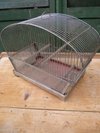 Vintage metal cage in chrome