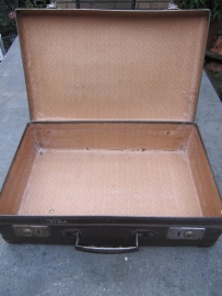 Bruin Frans brocante koffertje