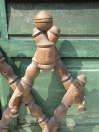 Brocante wooden peg scissors
