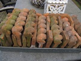 Antique old decoration edges of terracotta