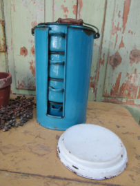Brocante emaille pannen set